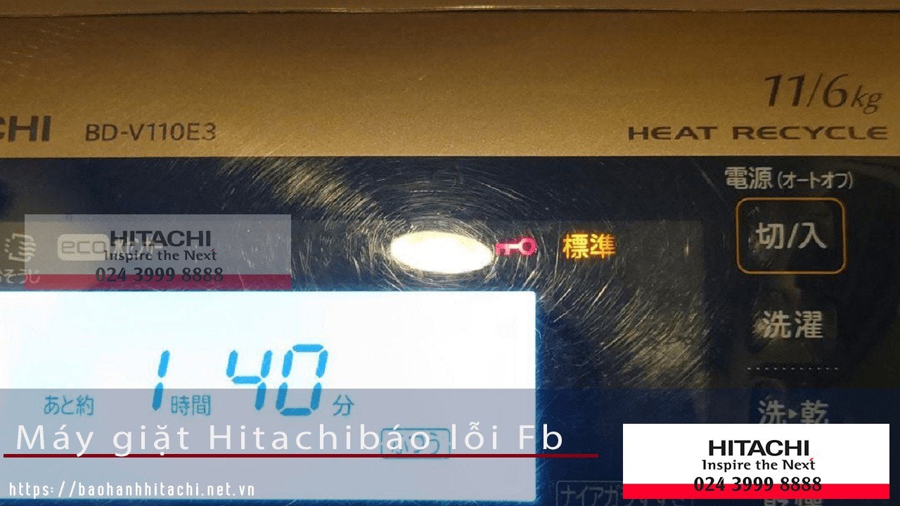 máy giặt Hitachi lỗi FB