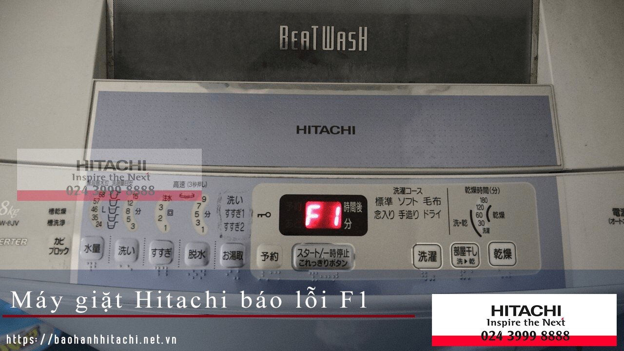 Máy giặt Hitachi lỗi F1